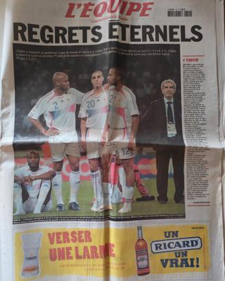 L’EQUIPE ITALIA FRANCIA FINALE 2006