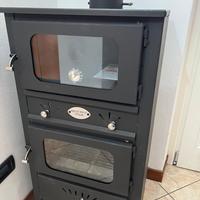 Stufa a Legna e Carbone con Forno con termometro