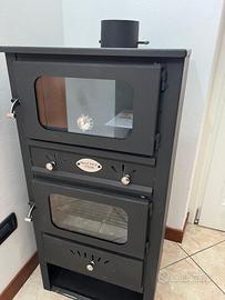 Stufa a Legna e Carbone con Forno con termometro