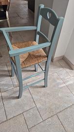 seggiolone in legno 
