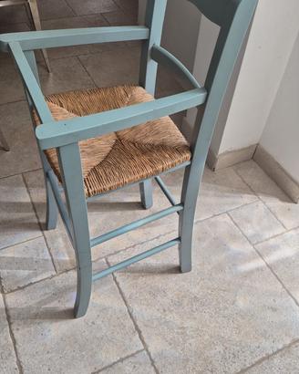 seggiolone in legno 