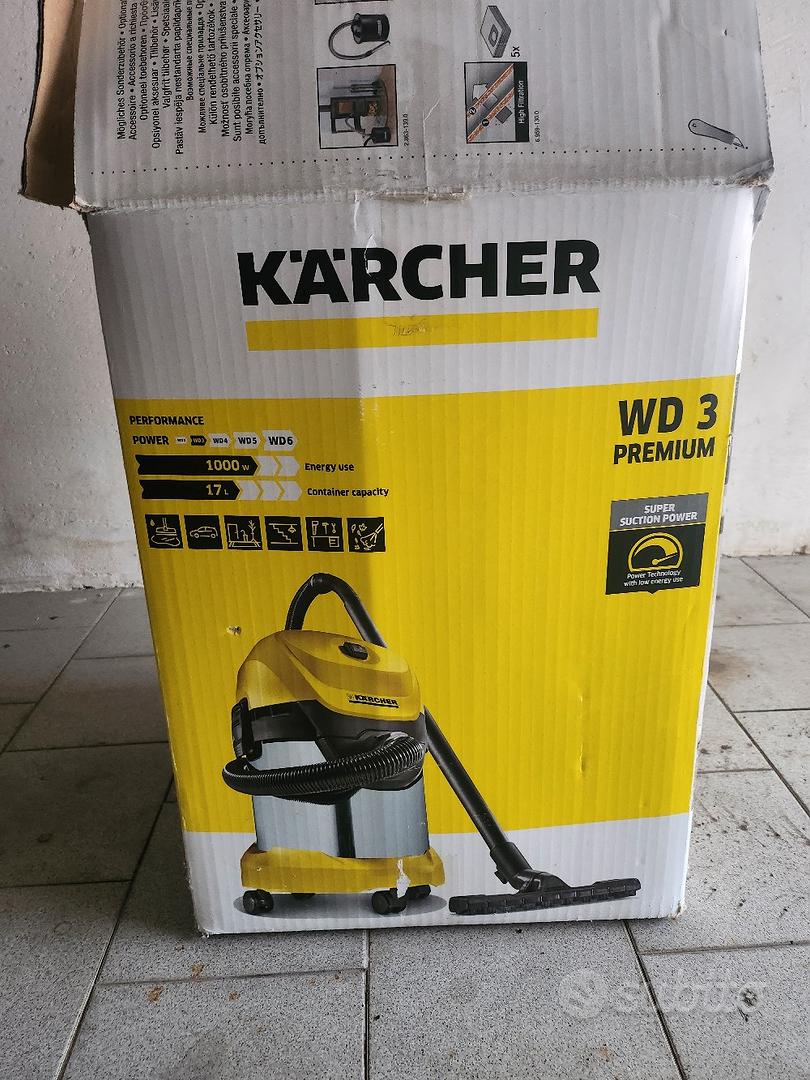 Aspirapolvere solidi e liquidi 1000W 17lt. Kärcher/Karcher - WD3 PREMIUM