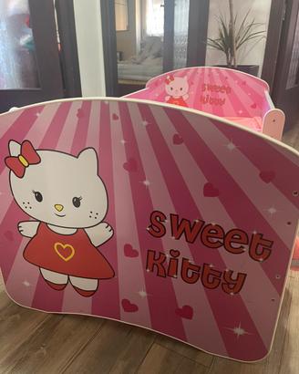 Letto per bambina Sweety Kitty (140x70)