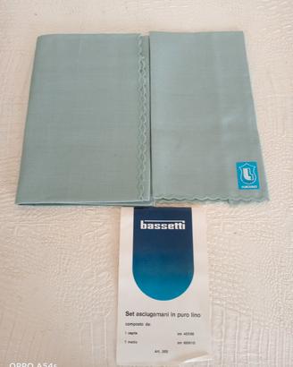 set asciugamani in puro lino Bassetti 