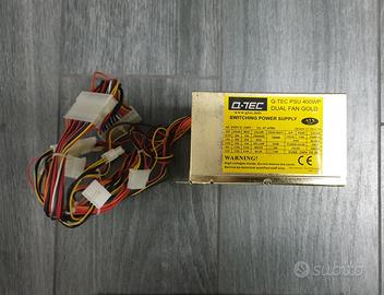 n.2 Alimentatori pc Q-TEC 400W e 550W NUOVI