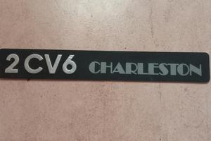 Scritta sigla fregio Citroen 2CV6 Charleston 