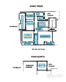Ampio appartamento con veranda e soffitta in Ruvo
