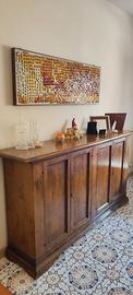 Madia credenza toscana in noce massello
