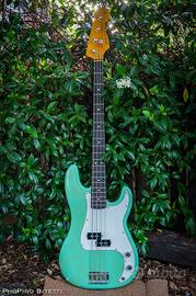 BITTO P Custom Bass '65 - Seafoam Green - Relic