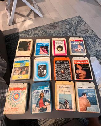 Lotto 12 cassette Stereo 8 Vintage
