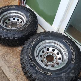 4 Gomme Cooper Evolution MTT 31x10.50 R15 + Cerchi