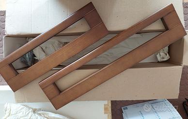 porta asciugamani da parete - noce