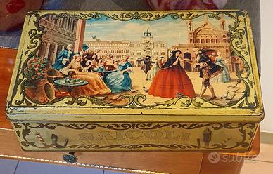 Scatola di latta vintage Colussi Venezia