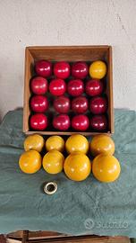 PALLE BILIARDO BOCCETTE VINTAGE SCATOLA MODERNARIA