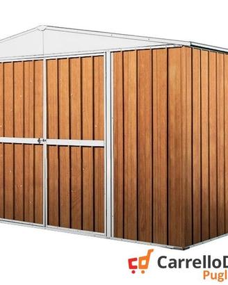 Casetta per esterno in lamiera 360x175 fin legno