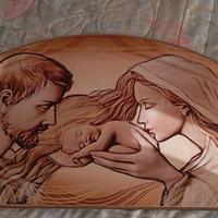 Quadro Sacra Famiglia In Legno Lupia