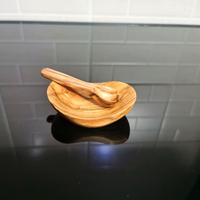 Legno di ulivo Mini ciotoline portasalse giardino