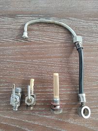 MOTO GUZZI TUBAZIONE BENZINA RACCORDO E RUBINETTI 