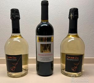 Tre bottiglie di vino per le feste