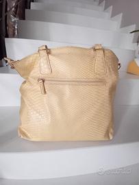Borsa ecopelle colore giallo