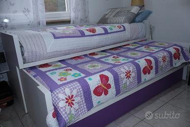 Letto a cassettone con letto estraibile e cassetti
