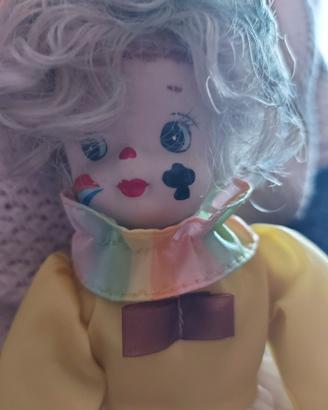 Bambole ceramica tipo pierrot clown vintage