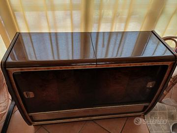 Consolle giradischi, registratore e radio d'epoca