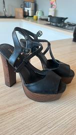 Sandali tacco alto neri n37