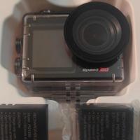 Action camera con doppia batteria