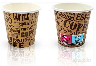 1000 Bicchierini in Carta da Caffè 65ml Coffee