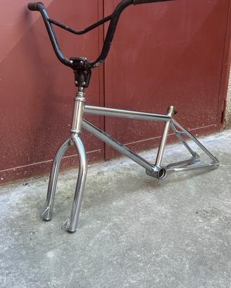 Telaio bmx Trophy anni 80” vintage cromato