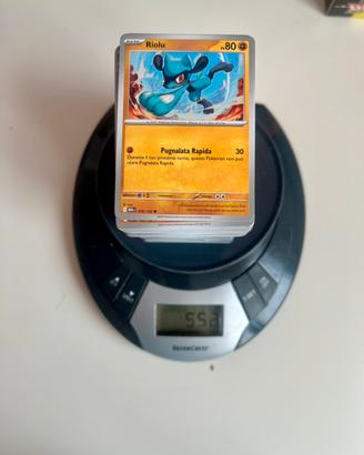 Lotto carte pokemon 552g italiano comuni holo nm