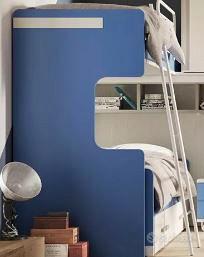 Letto a Castello color legno chiaro + 2 materassi