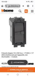 Pulsanti bticino saliscendi K4037n