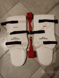 Protezioni per arti marziali parastinchi+fasce