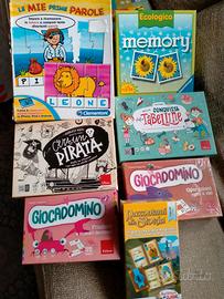 Giochi educativi, alfabeto, domino, memory