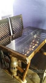 Tavolo Etnico in legno massello