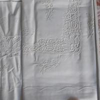 Lenzuola vintage in macrame'