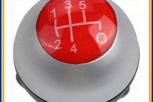 CUFFIA E POMELLO LEVA CAMBIO SATINATO ROSSO PER FI