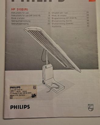 Lampada abbronzante Philips corpo inero