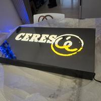 insegna luminosa pubblicitaria Ceres c'è vintage 