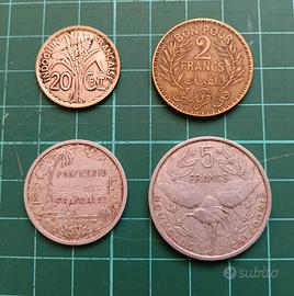 Francia Colonie lotto monete antiche 900