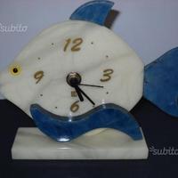 Orologio Pesce Medio in Marmo Alabastro - Lapis