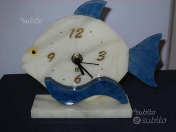 Orologio Pesce Medio in Marmo Alabastro - Lapis