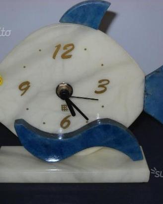 Orologio Pesce Medio in Marmo Alabastro - Lapis