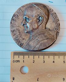 Medaglia  Papa paolo sesto e Jesú con apostoli