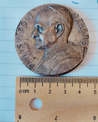 Medaglia  Papa paolo sesto e Jesú con apostoli