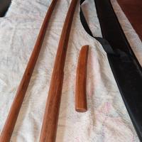 Set armi aikido in legno duro con custodia