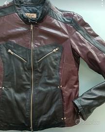 giacca biker vera pelle vivian made in Italy 