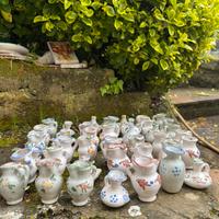 SET 42 BROCCHE PICCOLE IN CERAMICA- Dipinto a mano